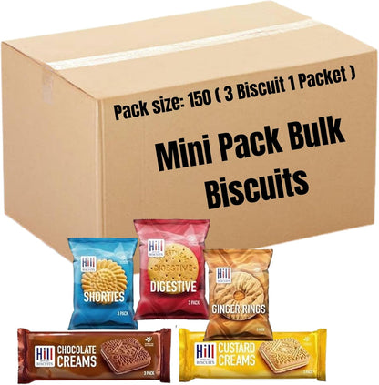 Hill Bulk Biscuits 150 individually wrapped mini packs