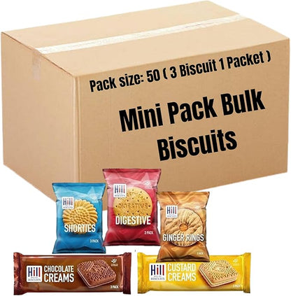 Hill Bulk Biscuits 50x individually wrapped mini packs