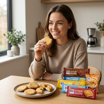 Custard creams digestives shorties ginger rings pack