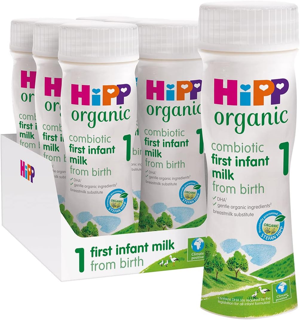 hipp organic first milk 200ml ready to feed bottles