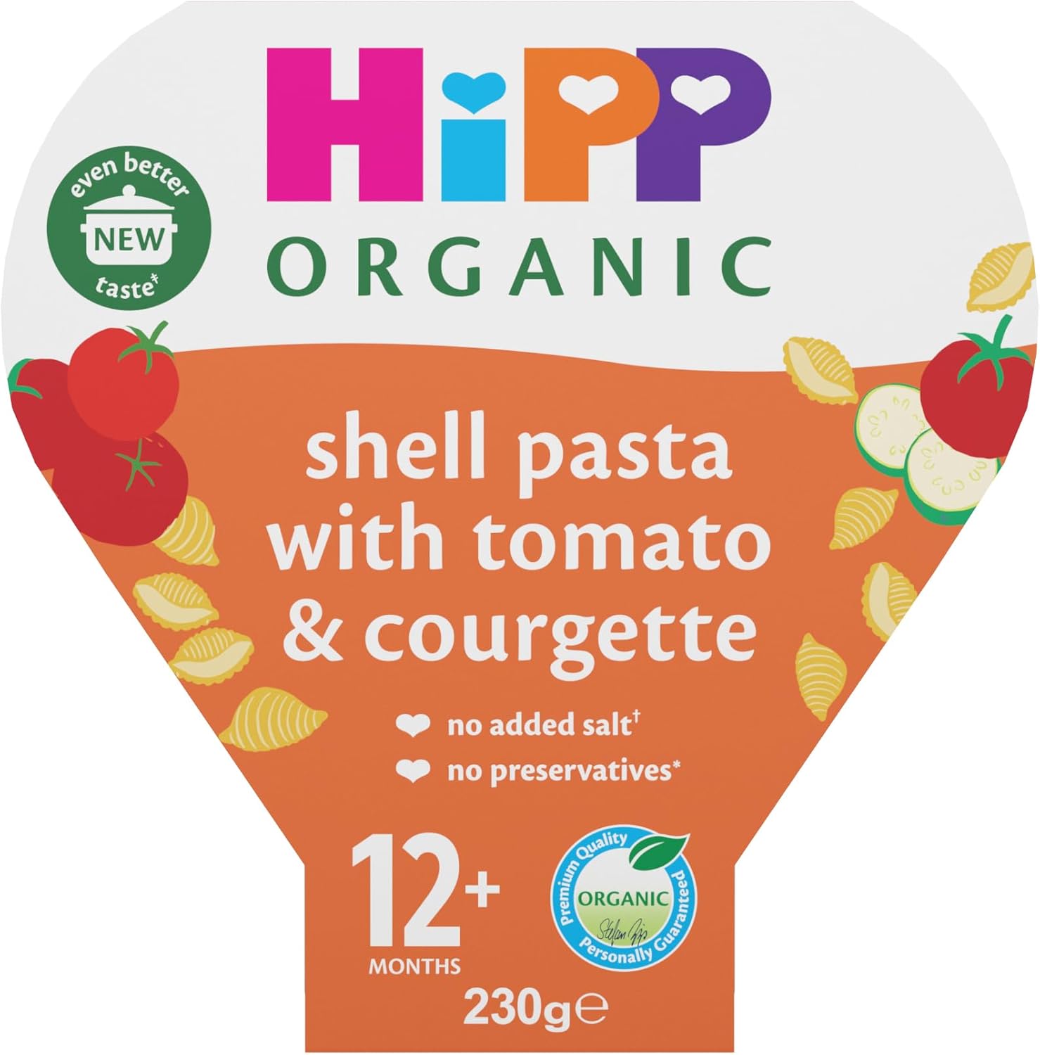 hipp organic shell pasta toddler tray meal