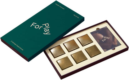 His & Hers Aphrodisiac Chocolates 6 vegan dark pieces
