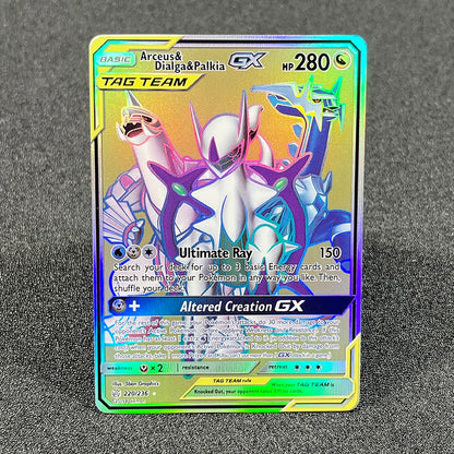 Holographic rainbow effect card collection pack