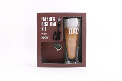 Ideal gift set for home bar setups with beer glass and tools