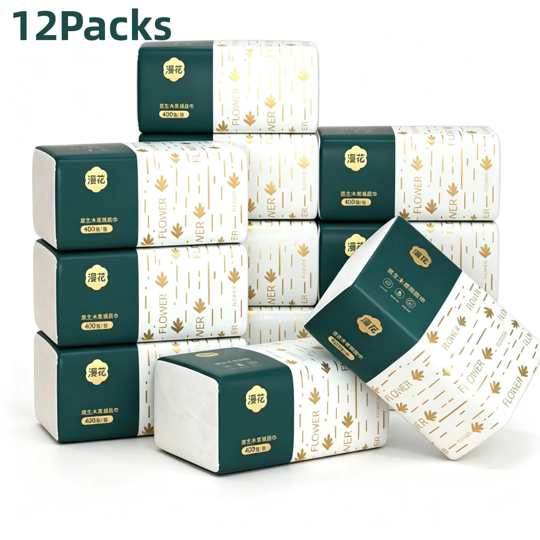 Four-ply tissue for everyday use