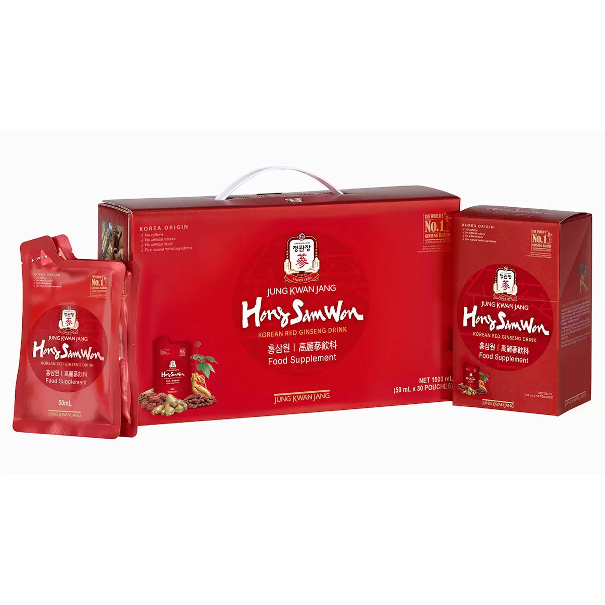 Hong Sam Won Korean Red Ginseng Drink 30 x 50ml herbal energy shots