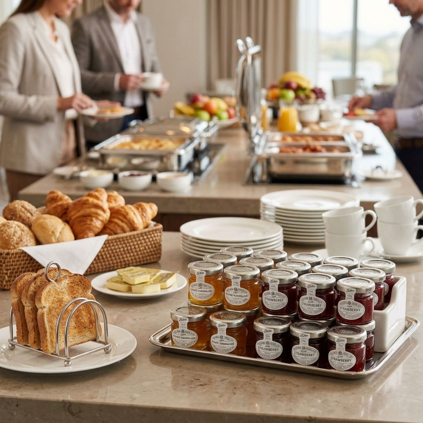 Seville orange marmalade portion jars for convenience use