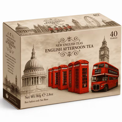 Assorted tea and snack set for sharing with visitors