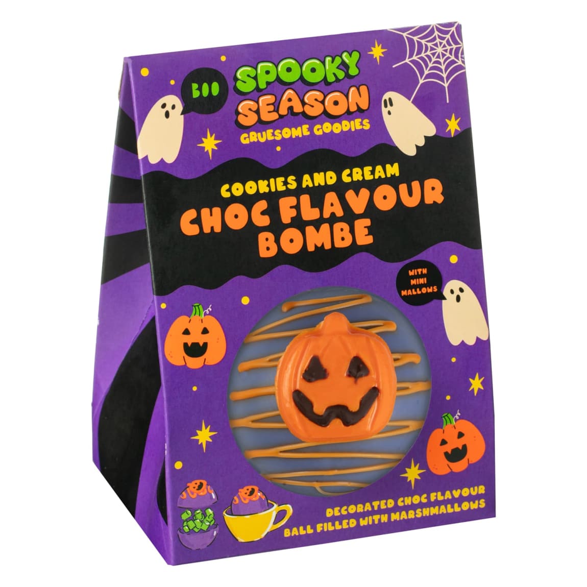Cookies & Cream flavoured Halloween Hot Chocolate Bombe
