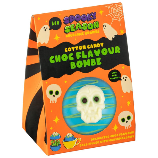 Cotton Candy flavoured Halloween Hot Chocolate Bombe