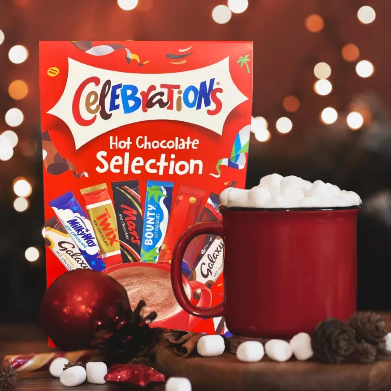 Greeting card included in the Celebration Hot Chocolate Gift Set for special occasions