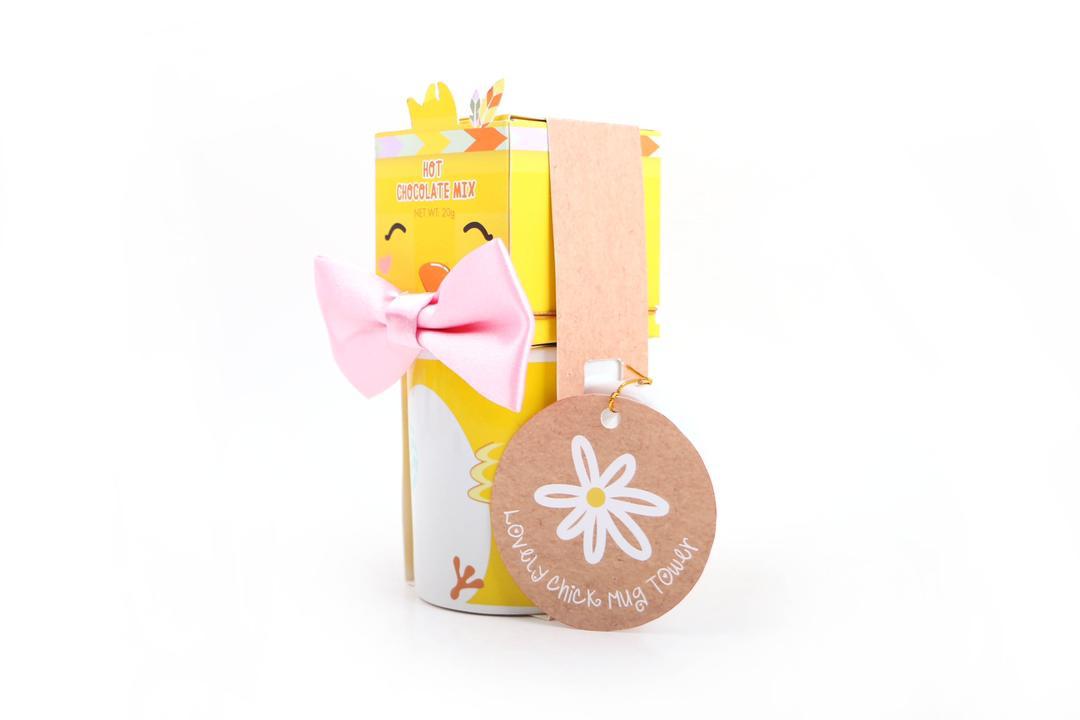 Beautifully packaged JOLAFUNBS hot chocolate gift set with ceramic mug