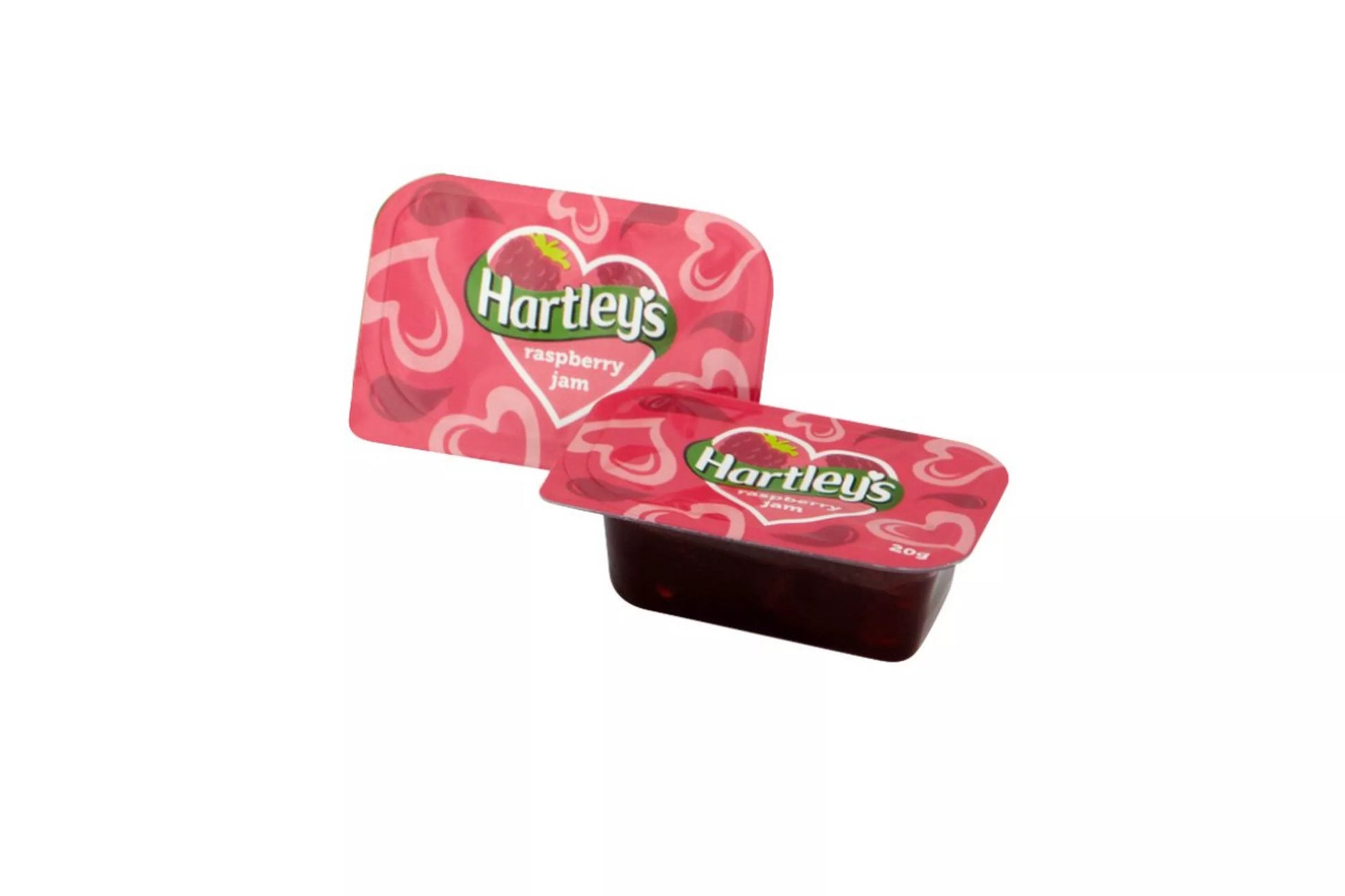 Raspberry jam portions ideal for buffet breakfast stations
