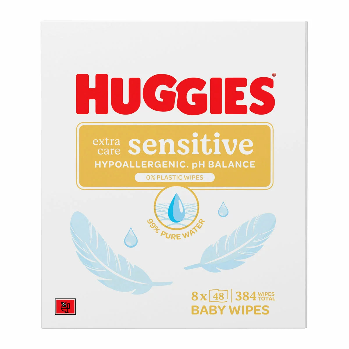 100% naturally derived fibres, 0% plastic baby wipes