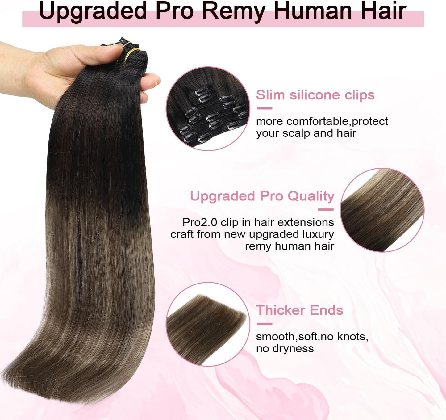 18 inch human hair extensions for instant volume