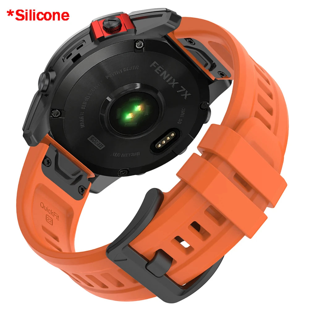 Garmin QuickFit 22mm 26mm band size comparison wrist fit guide