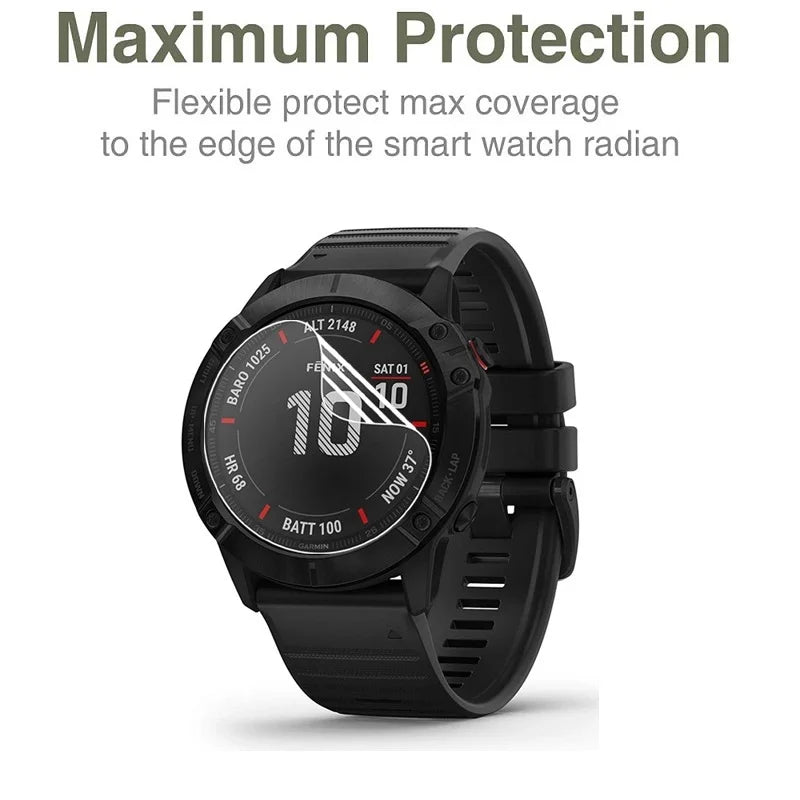 Garmin Fenix 7 hydrogel screen protector anti fingerprint clear film