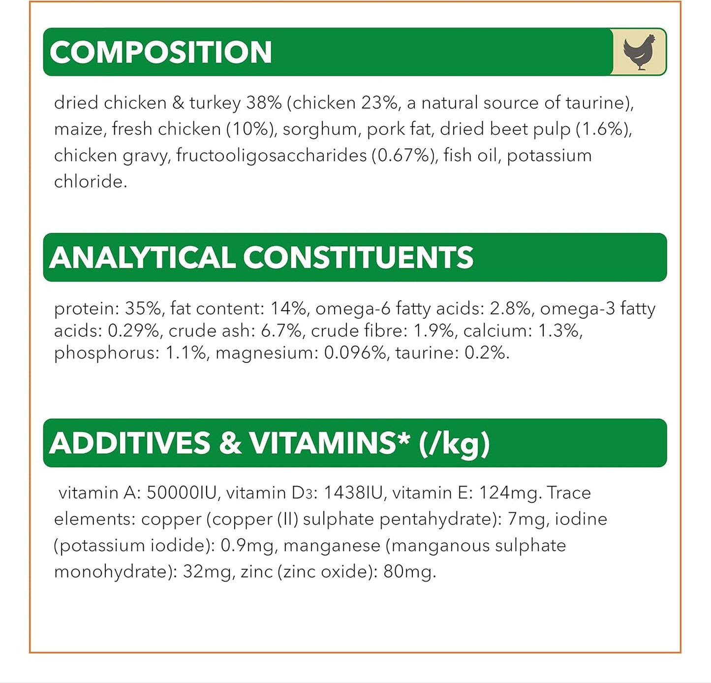 iams 3kg dry food bag for adult feline health