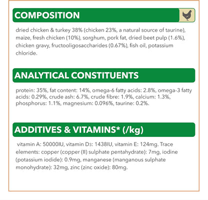 iams 3kg dry food bag for adult feline health