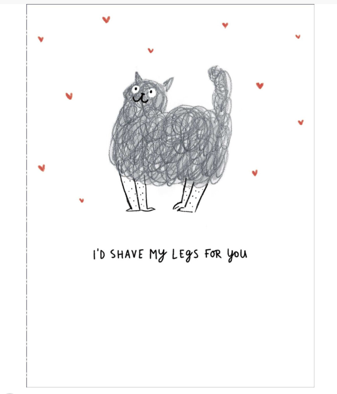 Humorous Valentines card for partners