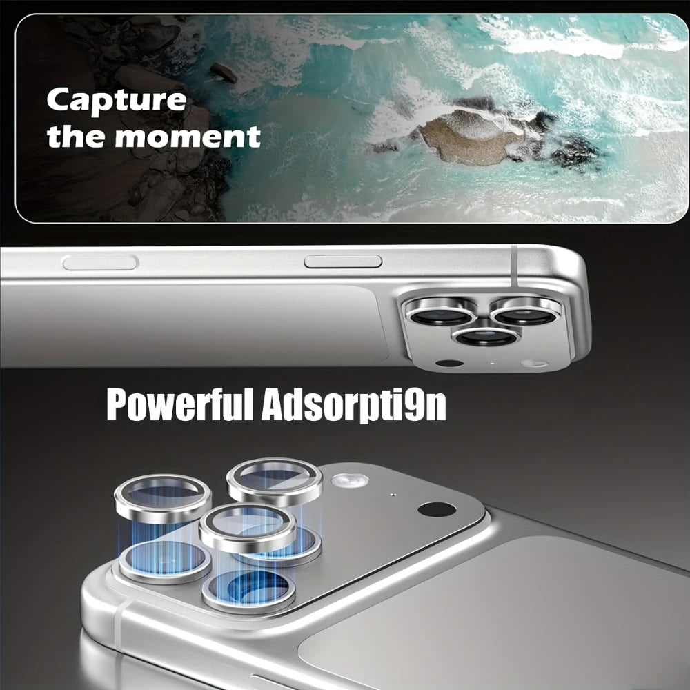 Impact-resistant camera lens protector for iPhone