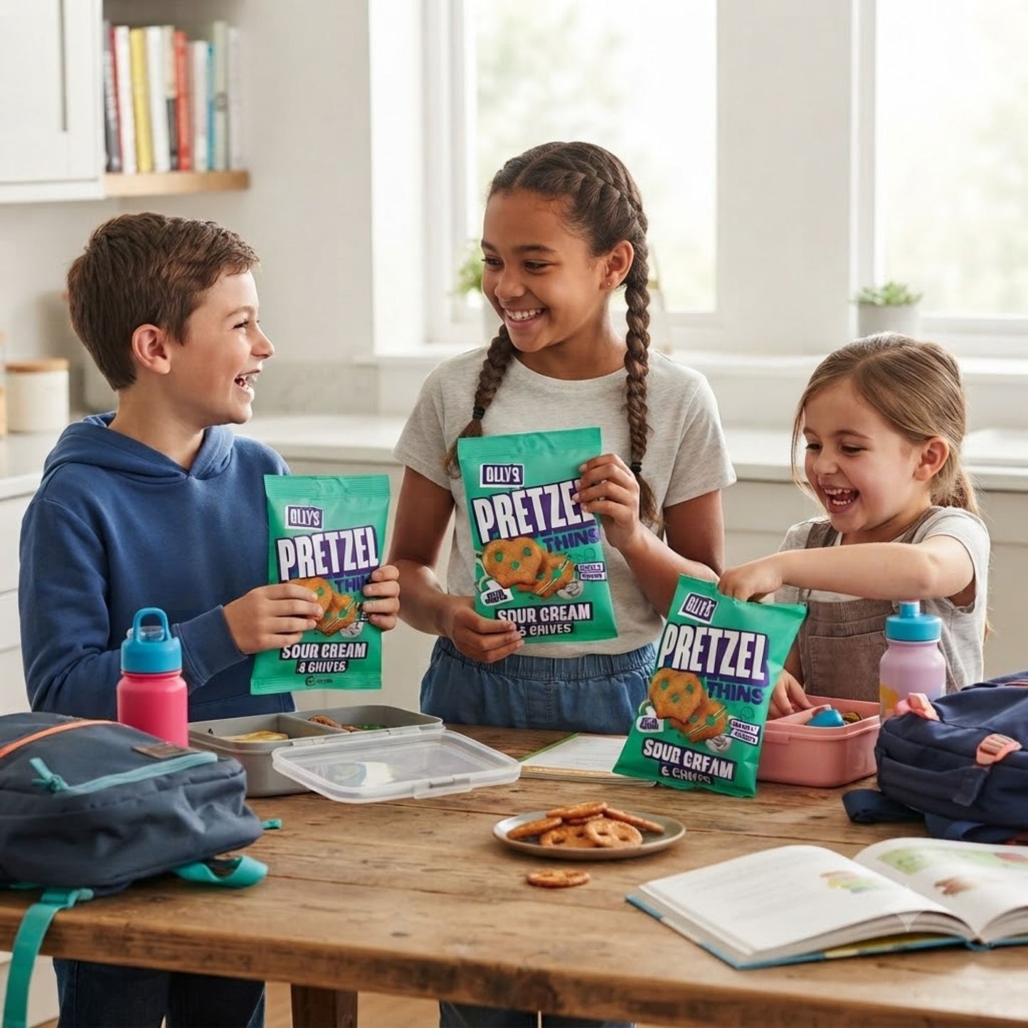 Crispy pretzel bites for sharing