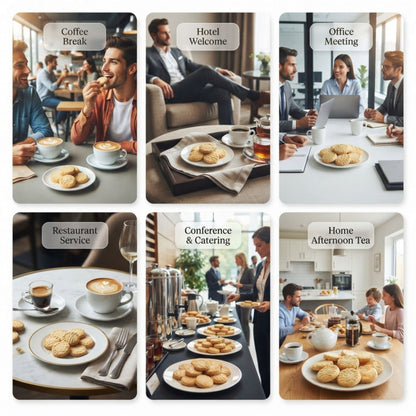 Catering shortbread biscuit portions