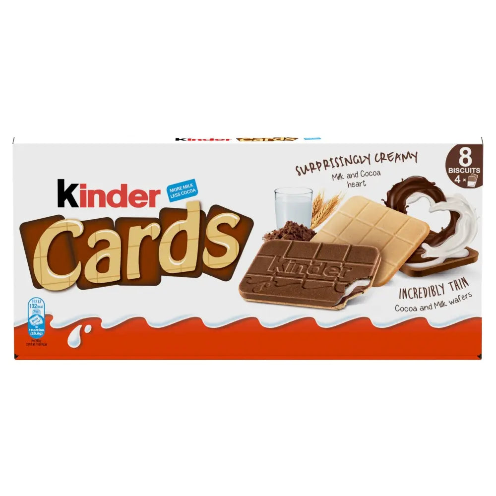 Kinder milk chocolate wafers perfect for kids’ lunchboxes