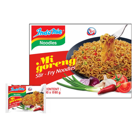 Indomie Mi Goreng Stir Fry Noodles 40 x 80g vegan-friendly