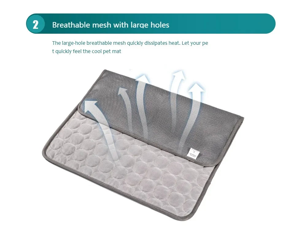 Cooling pet pad for indoor use