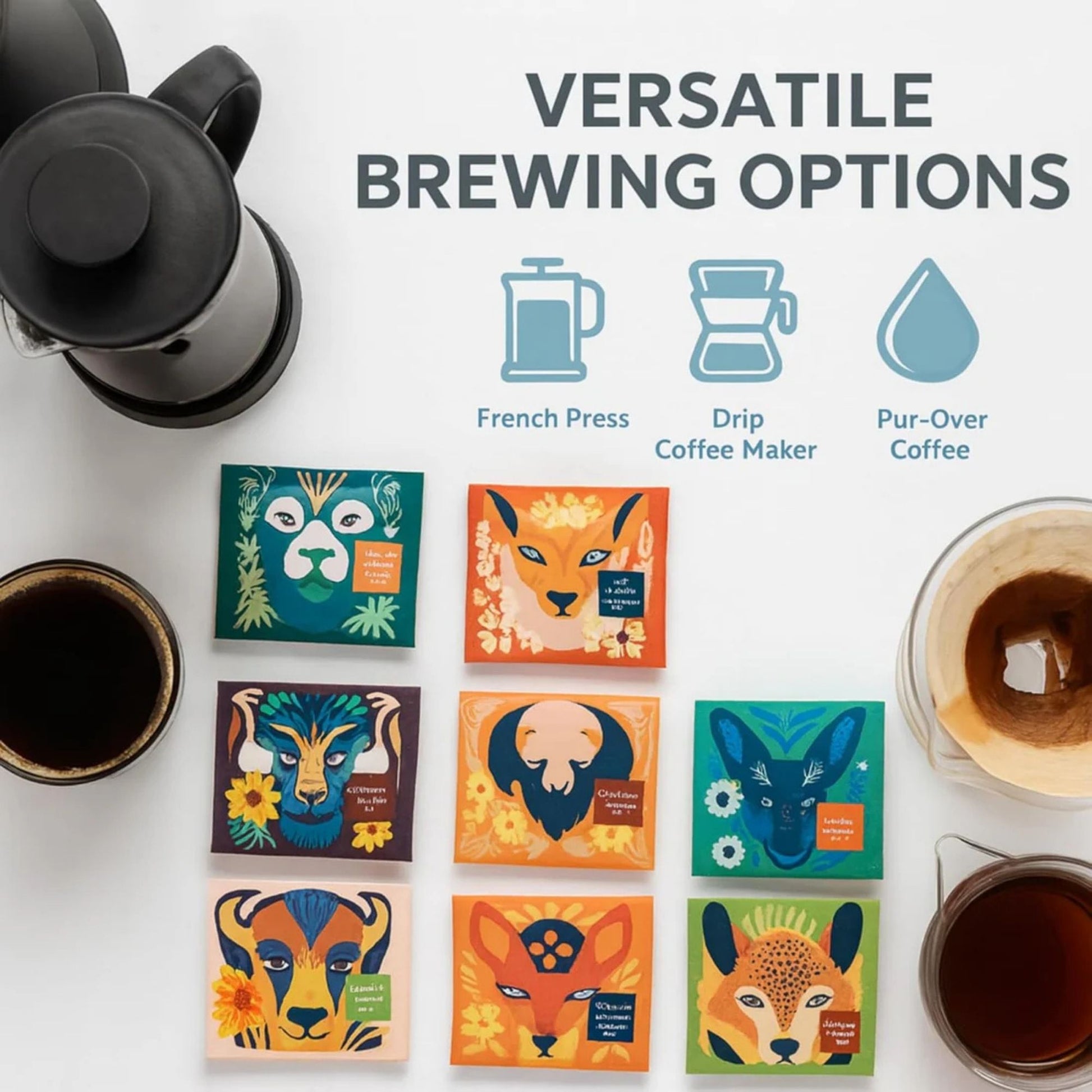 Instant coffee selection gift hamper for coffee lovers