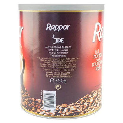 Rappor instant coffee – rich, full-bodied blend in 750g tub