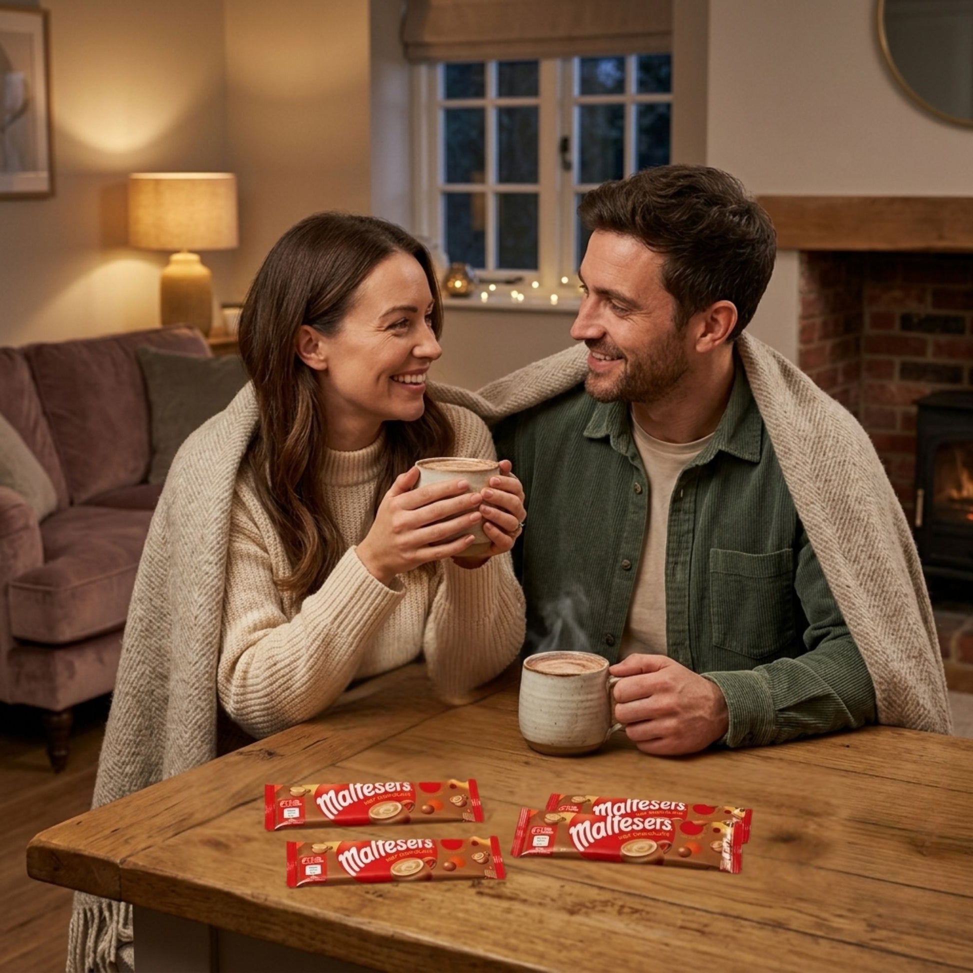 Warm malty chocolate beverage for cosy drink moments