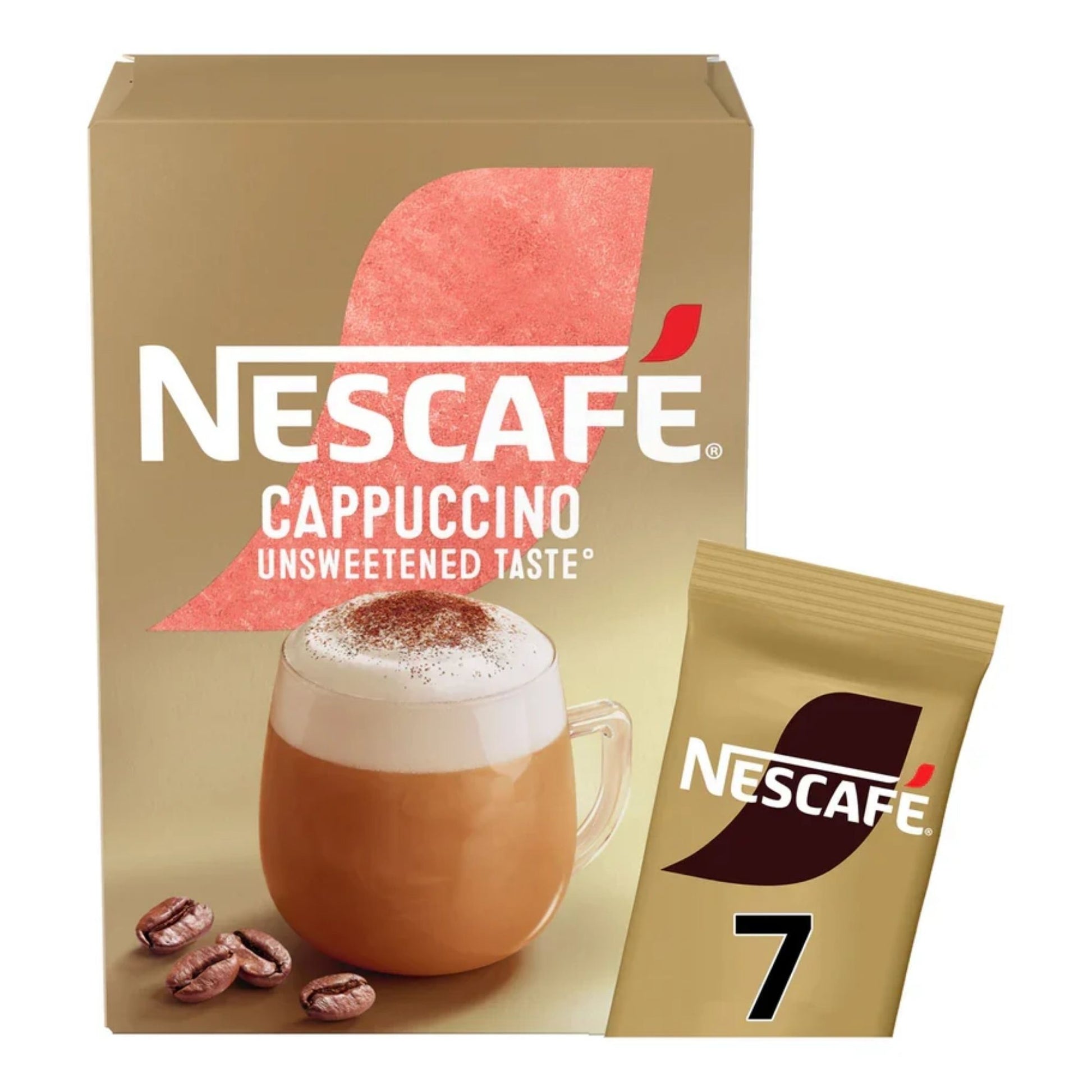 Instant unsweetened cappuccino sachets
