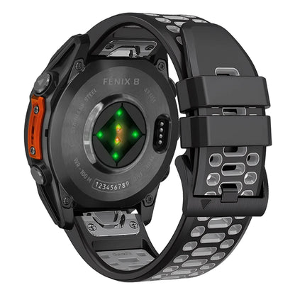 Breathable perforated band Garmin Fenix 8 7 lifestyle wrist shot