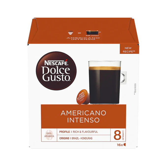 Large mug Americano with smooth crema and intense taste