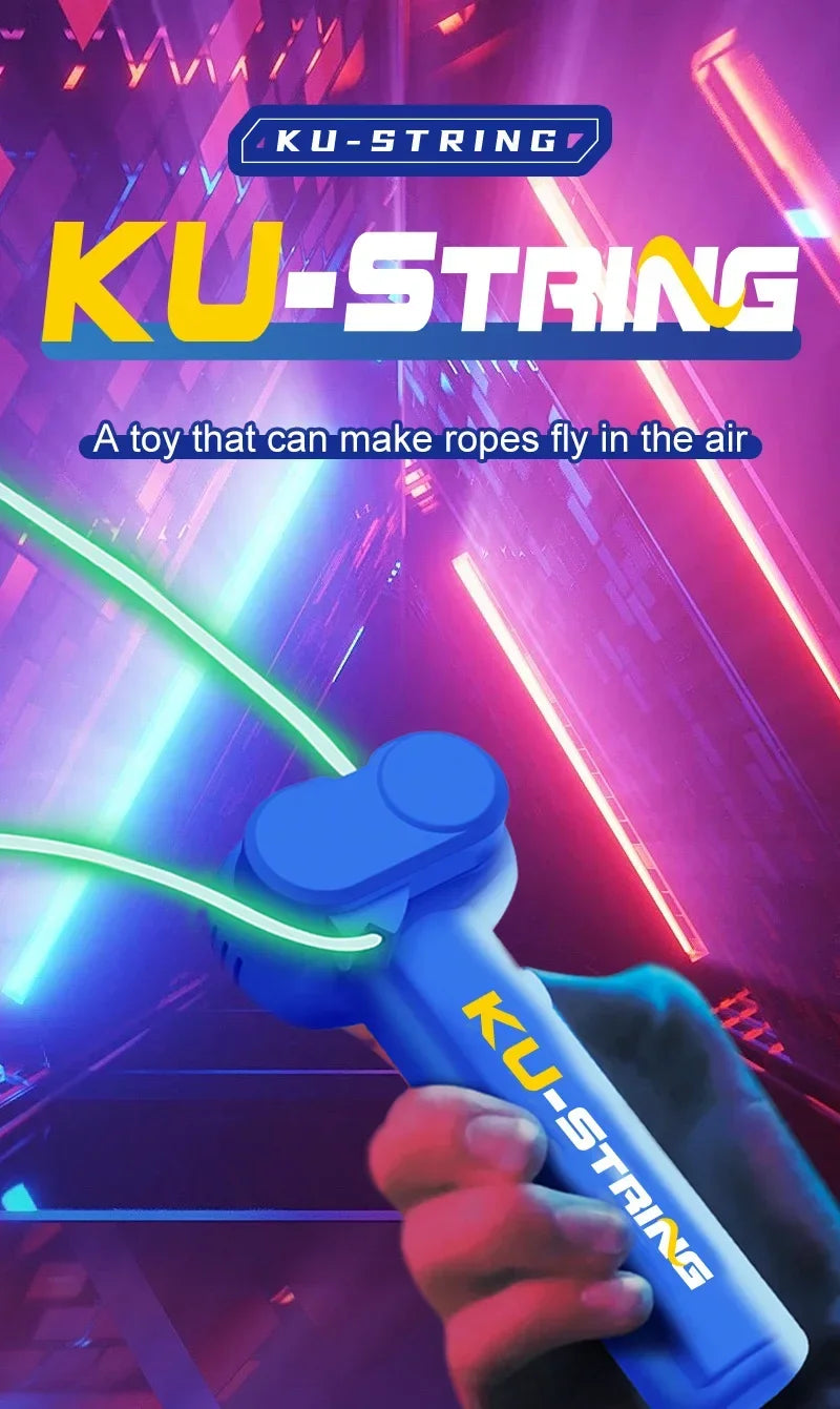Sensory rope launcher for stress relief