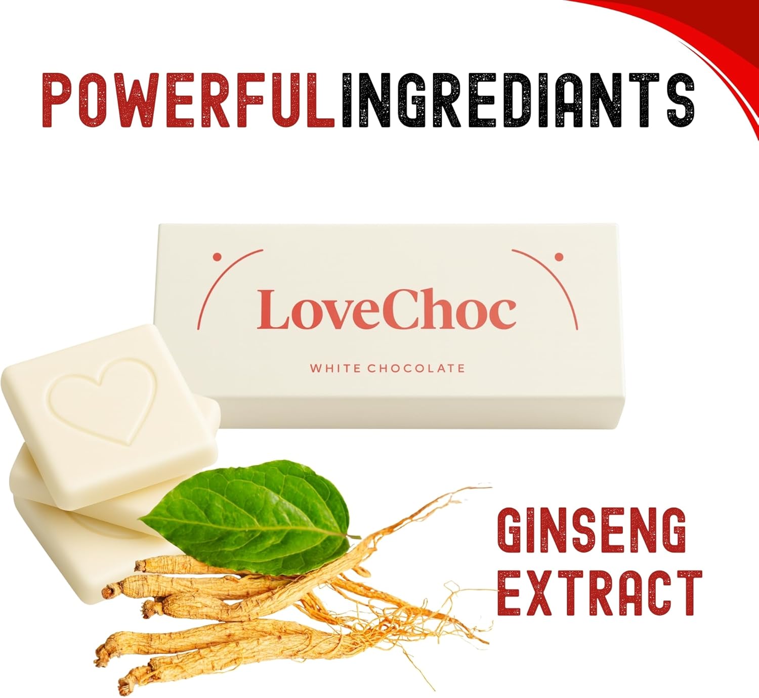 Gluten-free chocolate tabs designed for romance