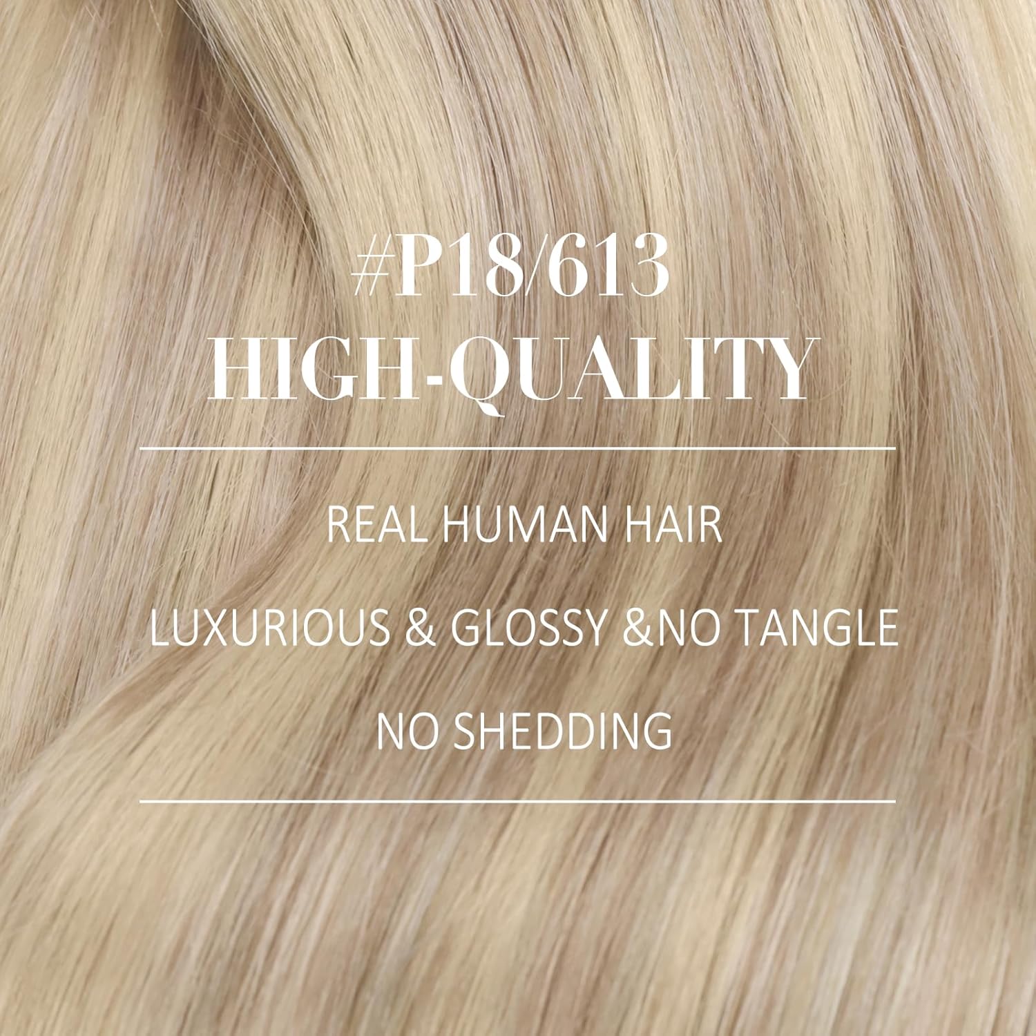 Lightweight nano hair extensions with natural blend