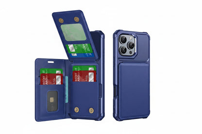Everyday iPhone protective case with built in card storage