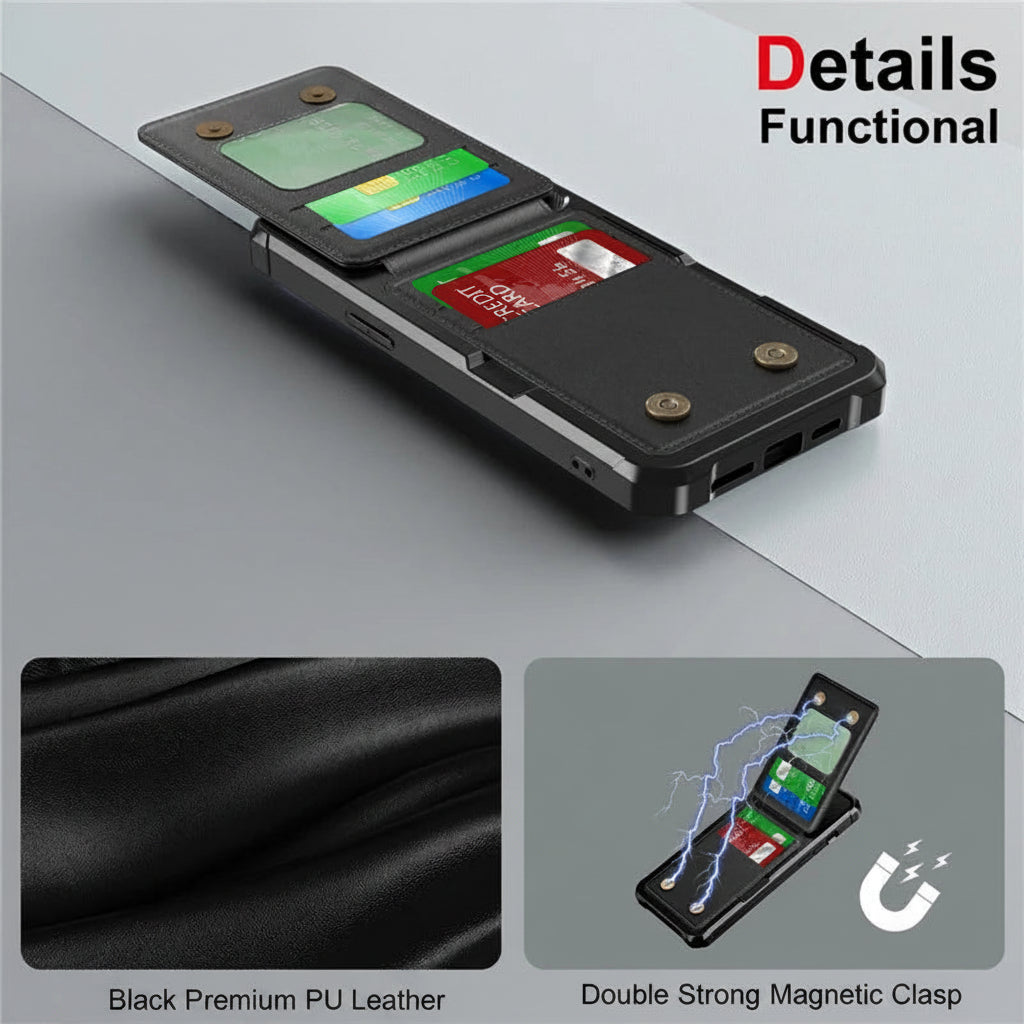 Protective leather style cover compatible with iPhone models