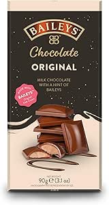 Milk chocolate bars with creamy Irish cream centre