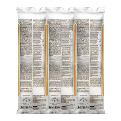 Classic Italian durum wheat spaghetti pasta pack
