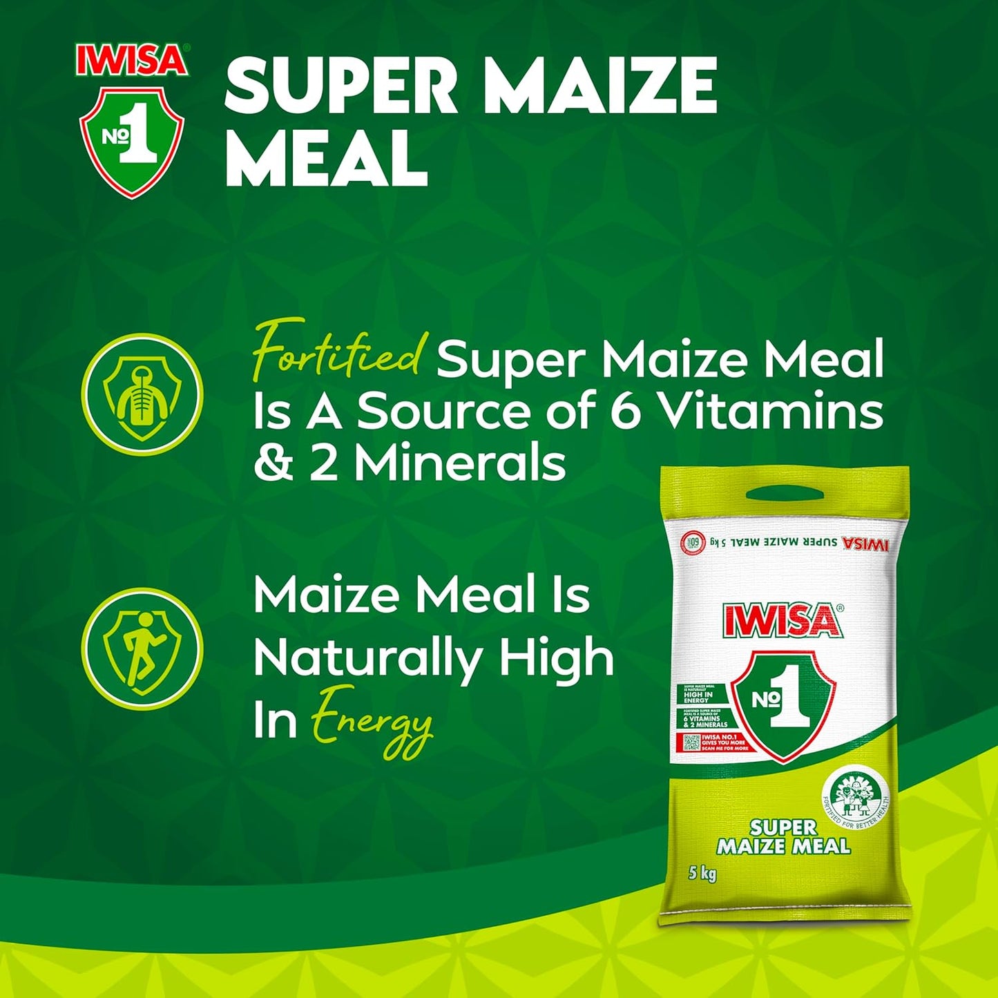 Premium maize meal for Mielie Pap Ugali or porridge