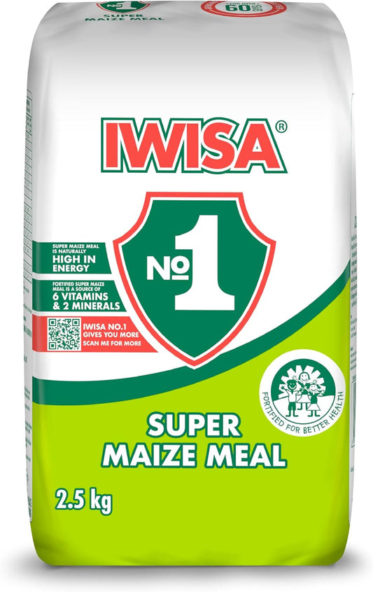 Iwisa Super Maize Meal 2.5kg fortified African staple