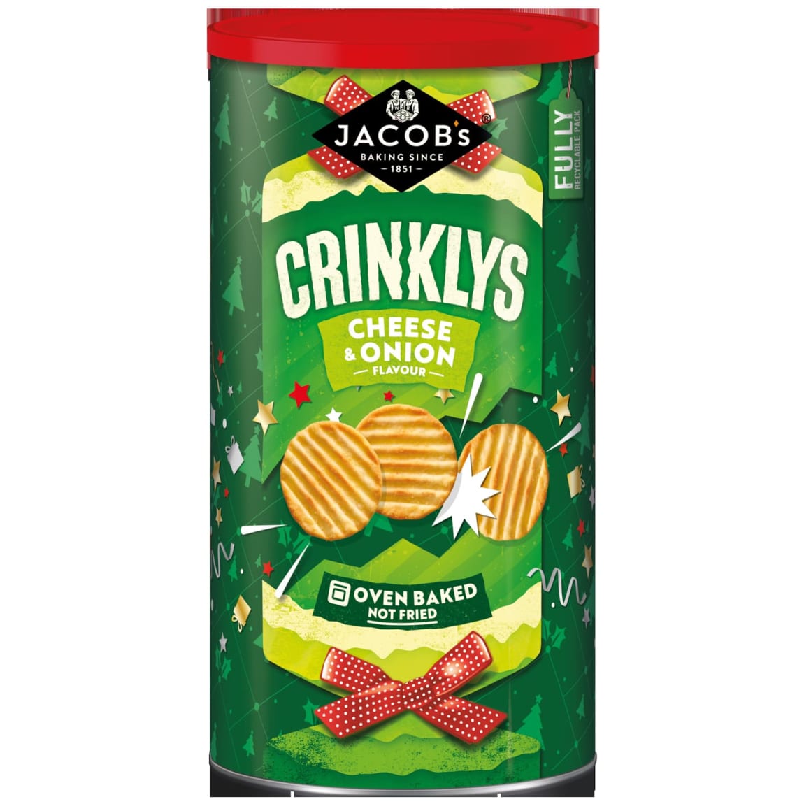 Jacob’s Crinklys Cheese & Onion 200g savoury snack pack