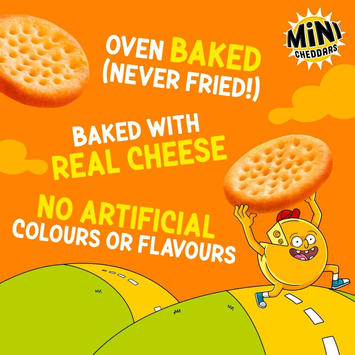 Mini Cheddars Original Cheese Snack Biscuits 24pk