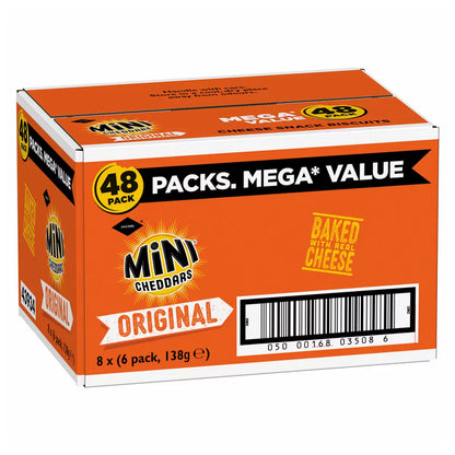 Jacobs Mini Cheddars Original 48 x 23g handy snack packs