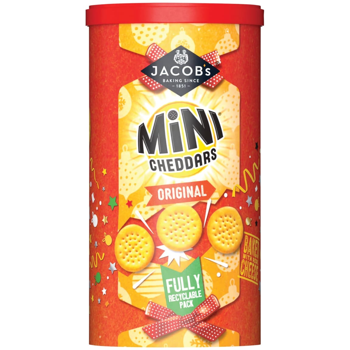 Jacobs Mini Cheddars Tub 260g baked cheese snacks