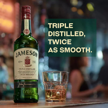 Jameson Irish Whiskey, 1L – perfect for sipping or mixing in cocktails